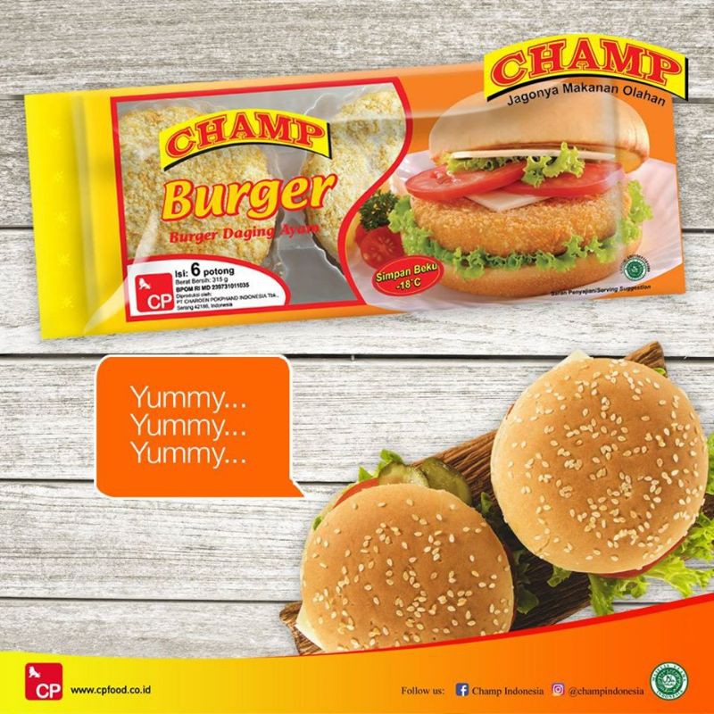 

champ burger ayam
