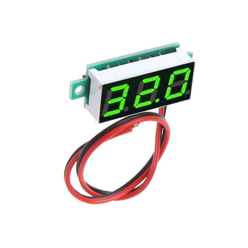 Btsg Untuk DC Voltmeter Untuk w/Sambungan Terbalik Untuk Perlindungan Dua Kabel 0.28 &quot;LED Digi