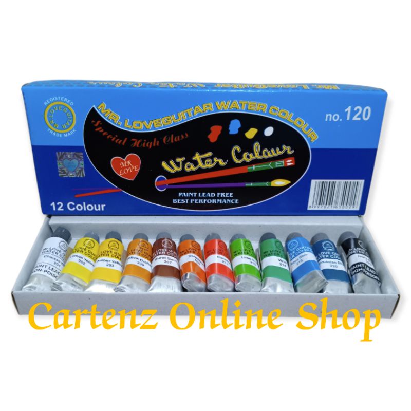 

Cat Air Lukis Set No.120 (12Warna) / Cat Lukis Mr. LoveGuitar Water Colour