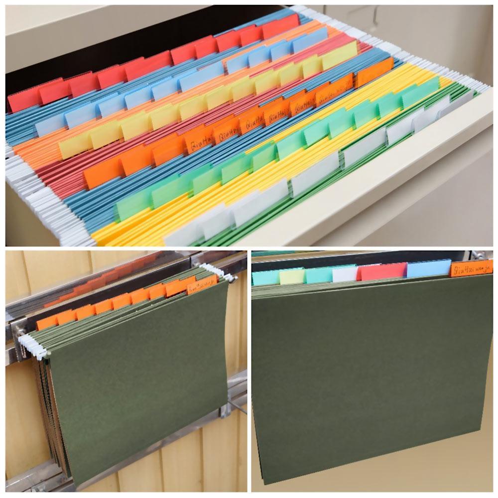 Pineapple File Folder Tab Dokumen Kantor Label Tab Plastik Gantung