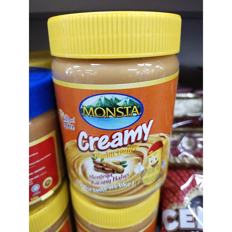 

MONSTA Selai Olesan Kacang 500gr - Peanut Butter Creamy Chunky