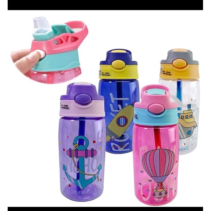 BOTOL MINUM ANAK KARAKTER ASTRONOT BPA FREE 480ML SEDOTAN