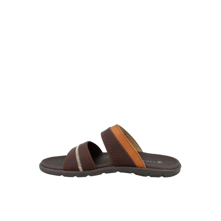 SANDAL SLIDE PAKALOLO PRIA ORIGINAL CASUAL KULIT ASLI COKLAT PB12