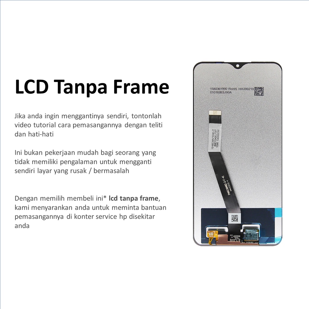 [ CHECK.ID ] LCD + FRAME XIAOMI REDMI 9 ORIGINAL