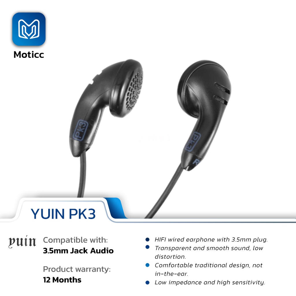 [✅ Garansi 1 Tahun] YUIN PK3 High Fidelity Quality Professional Earbud Earphone