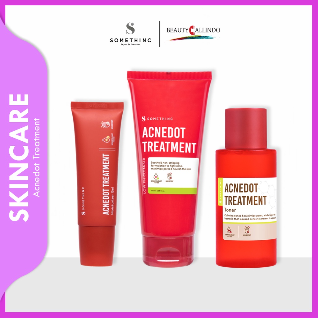 SOMETHINC ACNEDOT Treatment Series - Cleanser - Toner - Moisturizer Gel