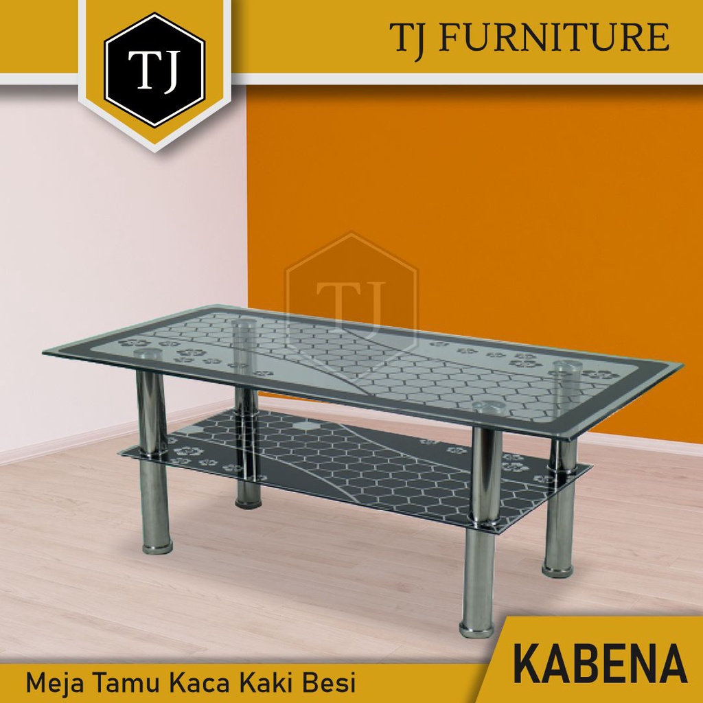Jual Meja Tamu Kaca / Meja Sofa / Meja Kaca Minimalis - Kabena | Shopee