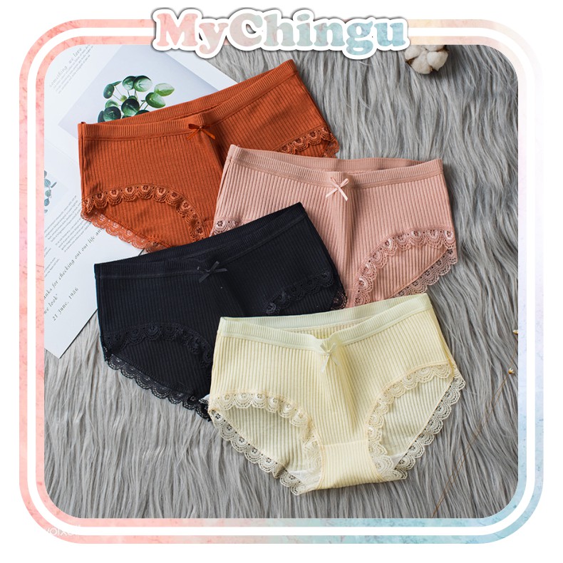 ❀ Chingu ❀ PW069 COD Celana Dalam Wanita Brief Seamless Elastis Sexy CD Import Murah Surabaya