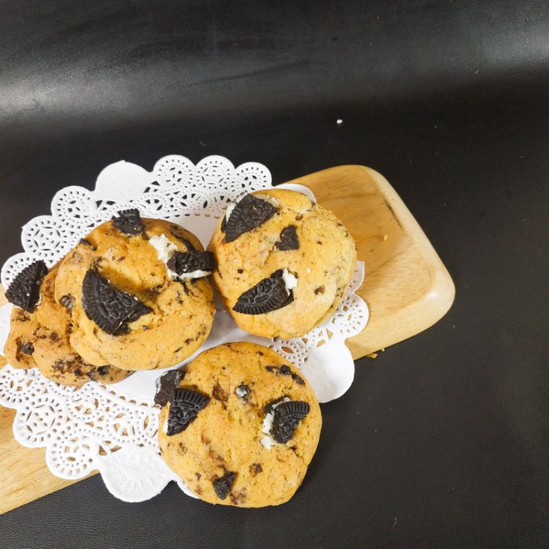 

NARWASTU Oreo Cream Cookies, toples size S-XL, Camilan bahan Premium, Sehat dan Homemade