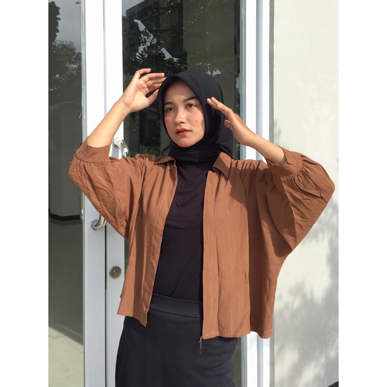 AFI - EC - ⭐️ PREMIUM AIRFLOW CRINCLE ⭐️ Marshey Batwing Oversize Outer CRINCLE