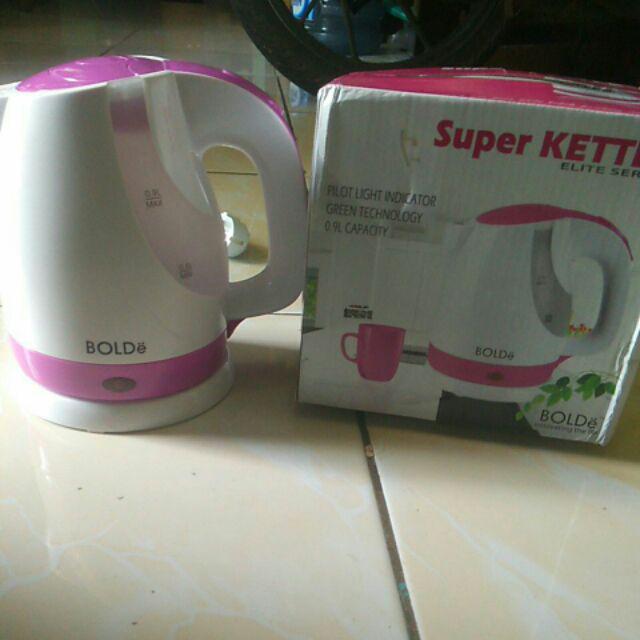 Super Kettle Bolde 0.9 L Teko Listrik Pemanas Air