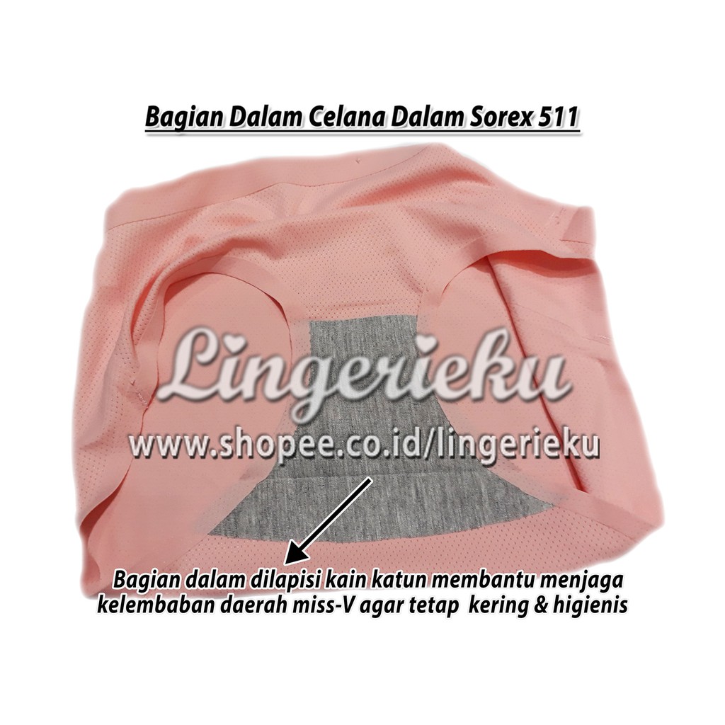 Sorex 511 CD Celana Dalam Wanita Segitiga Seamless Tanpa Jahitan Anti Nyeplak Berpori