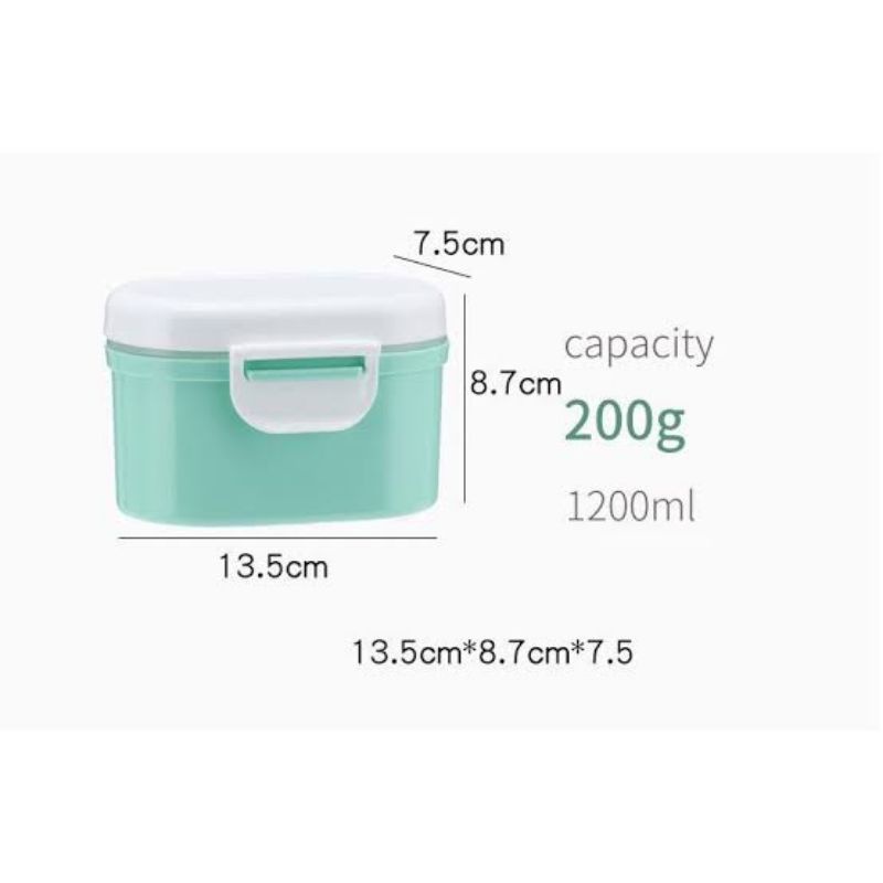 Makassar V133 Tempat susu bubuk bayi portable kotak susu anti tumpah kotak penyimpanan makanan serbaguna baby milk powder container