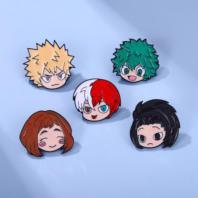 Bros Pin Desain Anime Heroes Rising Untuk Aksesoris Pakaian