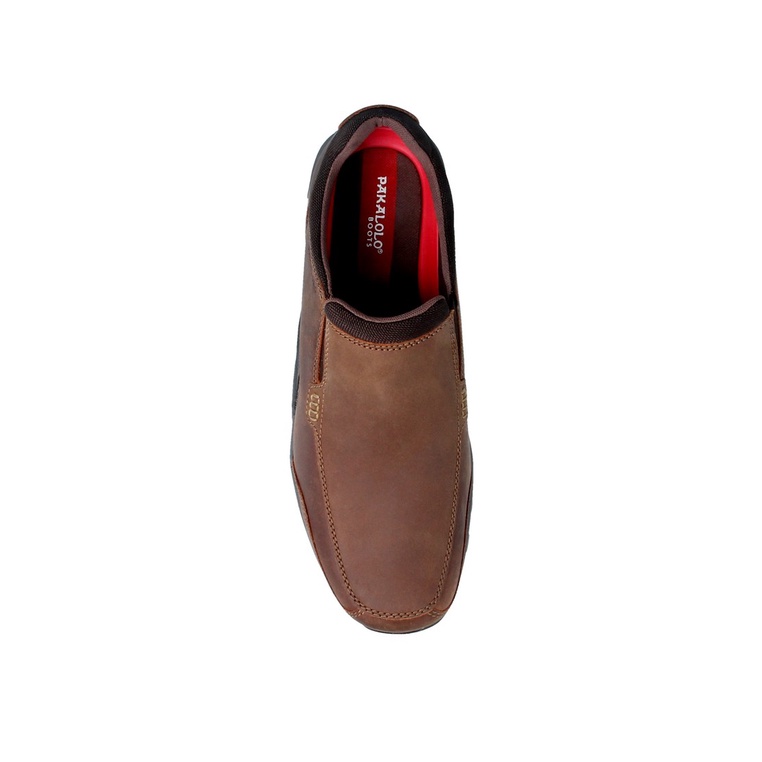 SEPATU SLIP ON PAKALOLO PRIA ORIGINAL CASUAL KULIT ASLI COKLAT PB05