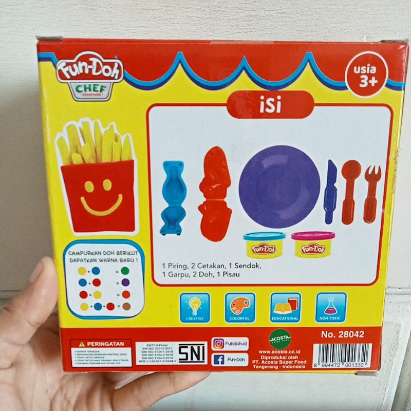 28042 Mainan Plastisin Malam Fundoh Tema Fried Chicken Fun-Doh