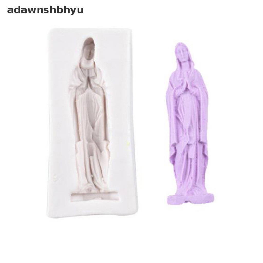 Alat Cetakan Sabun Fondant Kue Bentuk Virgin Mary 3D Bahan Silikon Untuk Dekorasi