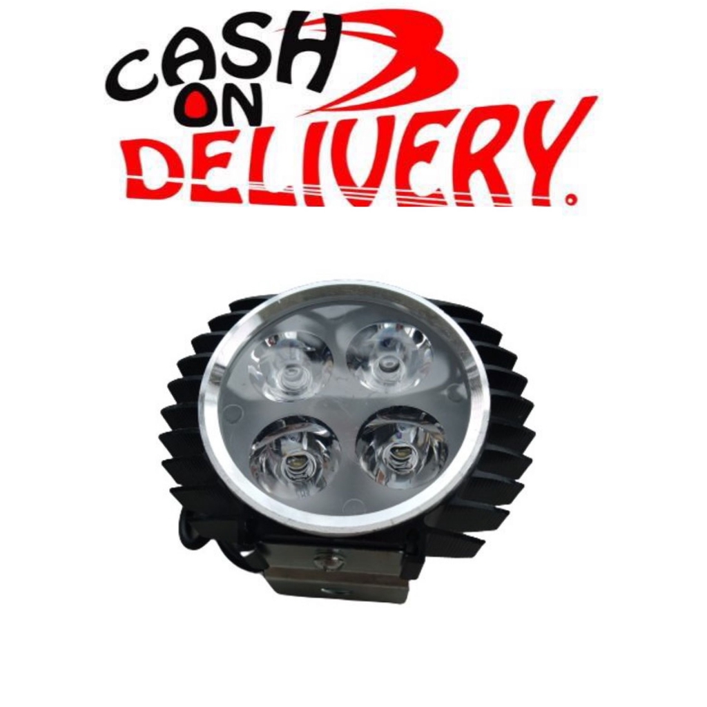 HITAM LED Lampu Sorot Tembak Luxeon 4 Mata Slim