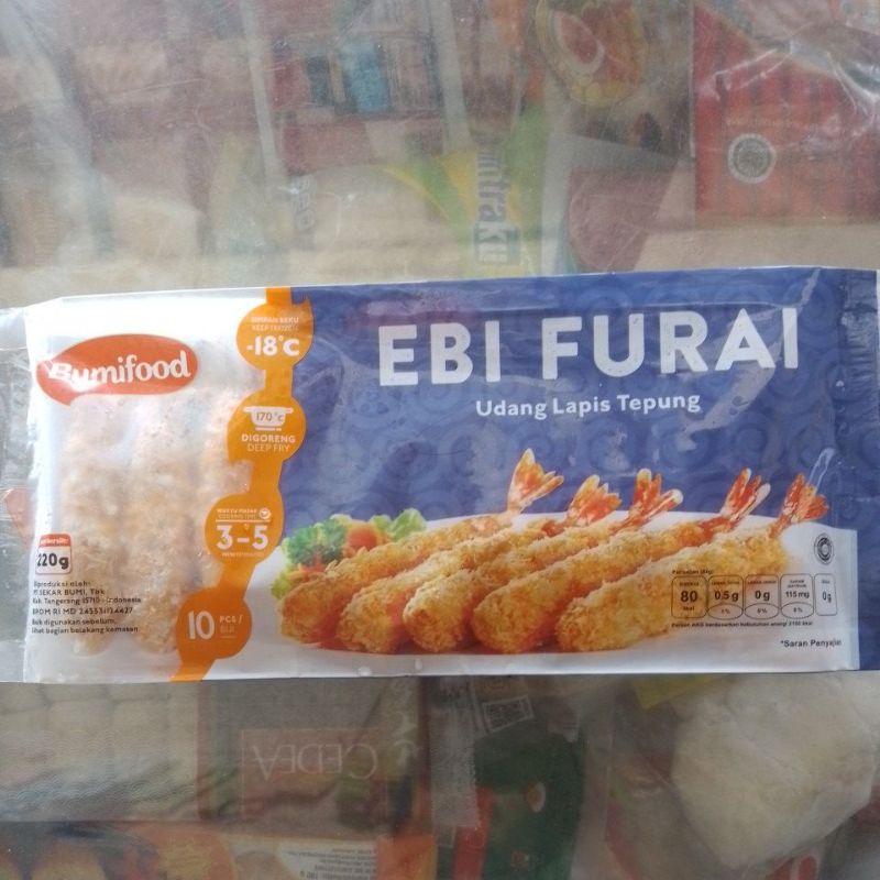 

Mitraku Ebi Furai Udang lapis Tepung isi 10 pcs