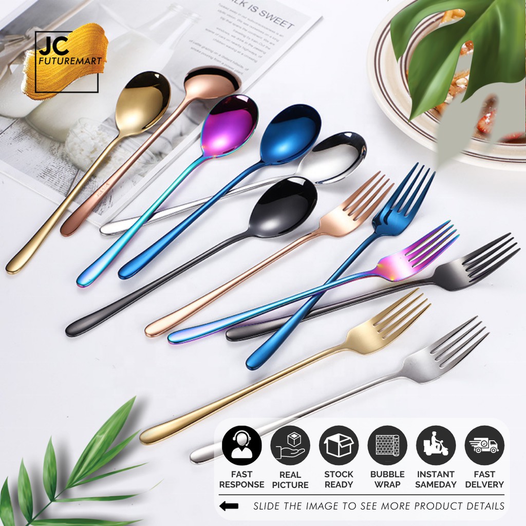 Paket Sendok Garpu Stainless steel set korea style - Sujeo