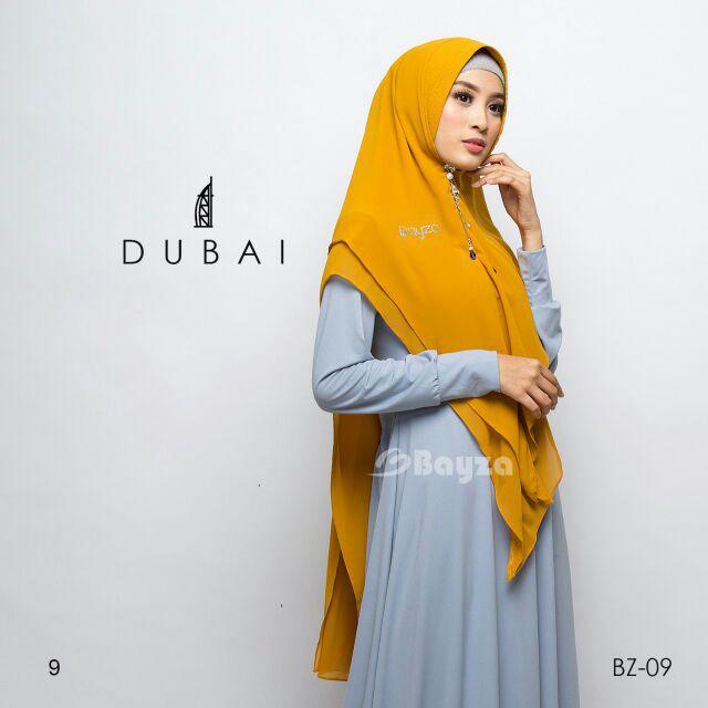 CLEARANCE SALE !!! Khimar Dubai ORIGINAL BAYZA HIJAB-mustard