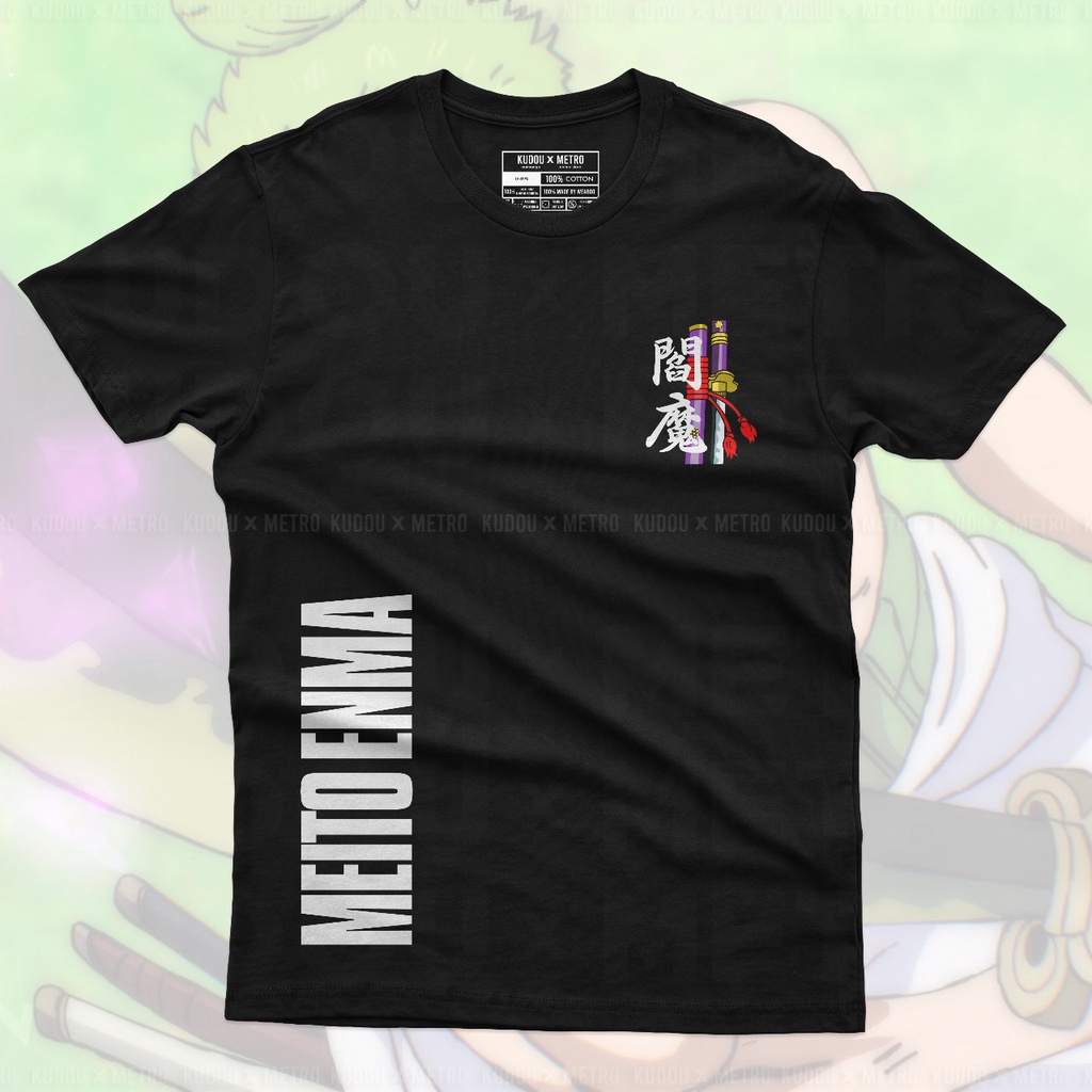 Kaos Zoro Meito Enma Anime Manga One Piece Unisex