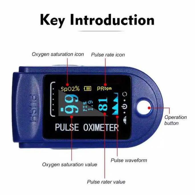 

Fingertip Pulse Oximeter Oximetry Sp02 Saturation Monitor J-Florens Juara