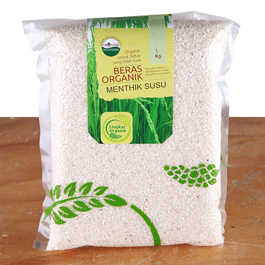 Lingkar Organik Beras Mentik Putih 1kg | Shopee Indonesia
