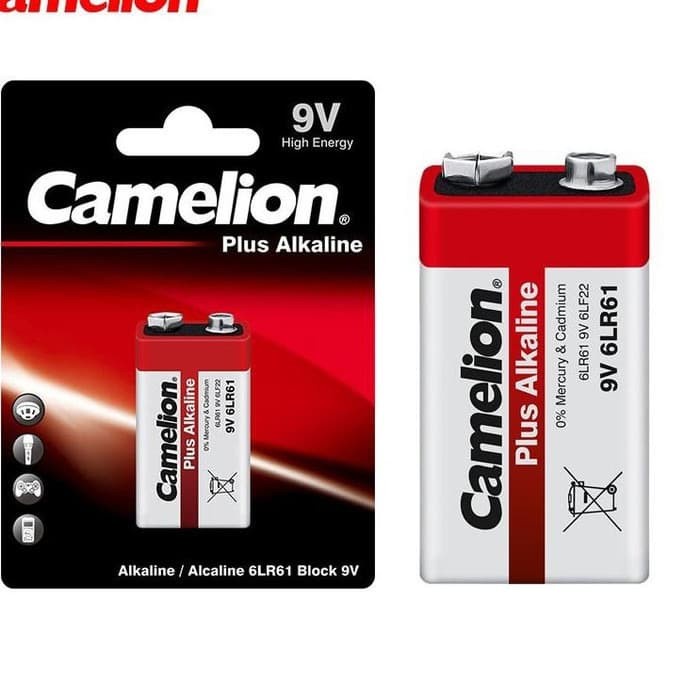 Baterai Batre Camelion 9V Battery Kotak Camelion Plus Alkaline 9V-BP1