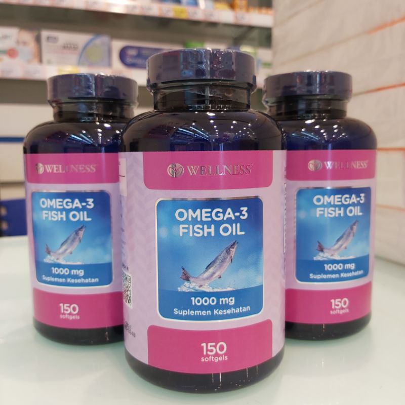 Wellness Omega 3 Fish Oil 1000mg 150 softgel - Wellnes omega 3 - Omega 3 wellness