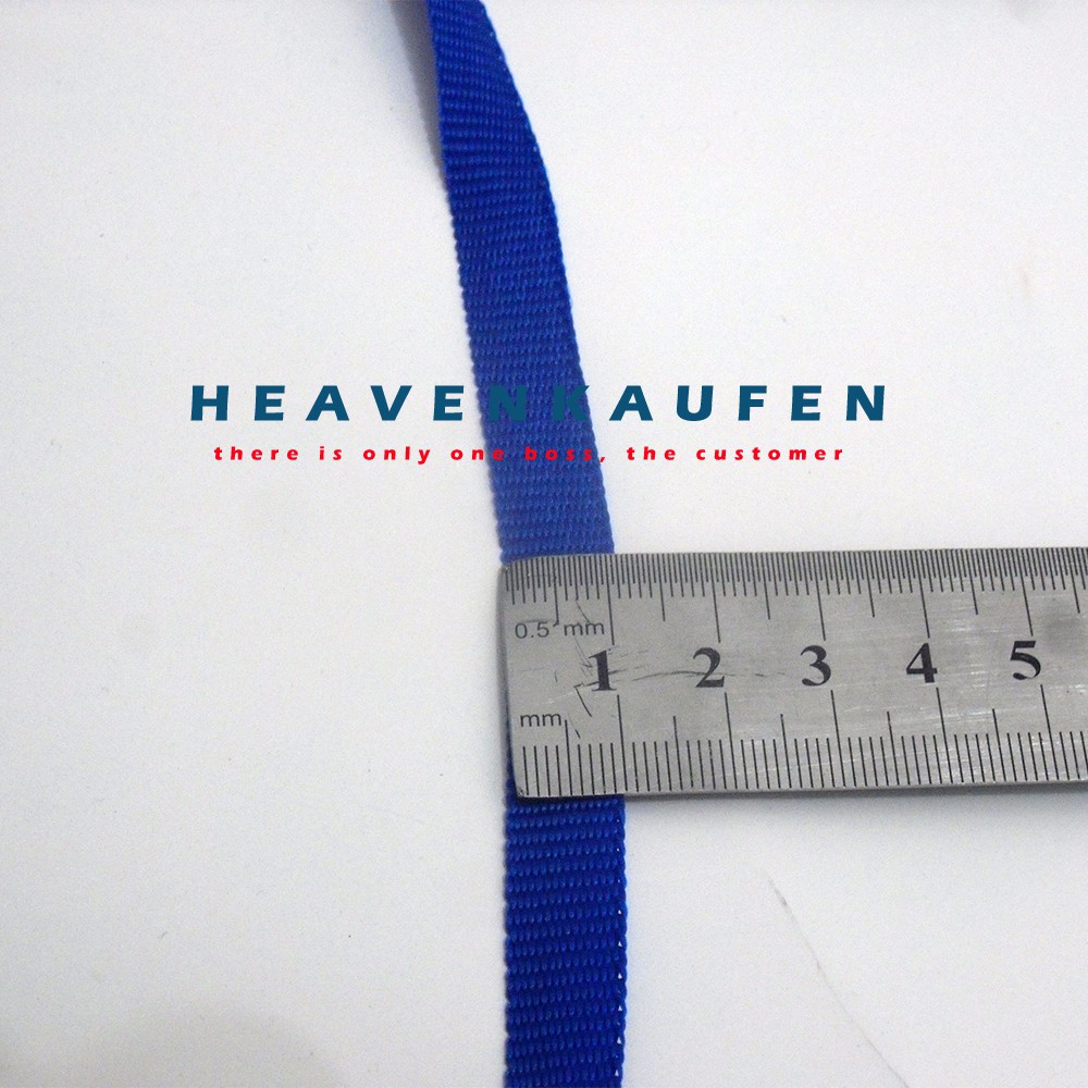 Tali Webbing Lanyard 1 cm Biru Harga Per Meter