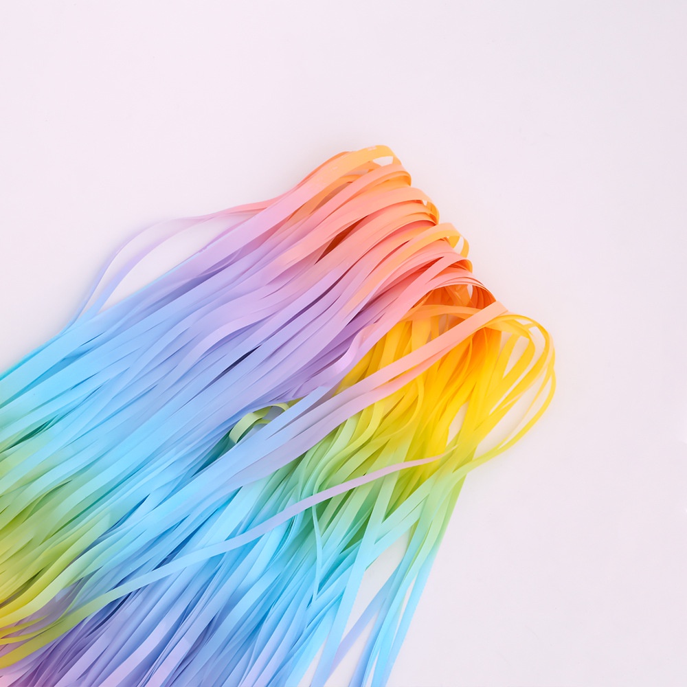 Tirai Rumbai Bahan Sutra Warna Pelangi Ukuran 2M Untuk Dekorasi Pesta Ulang Tahun