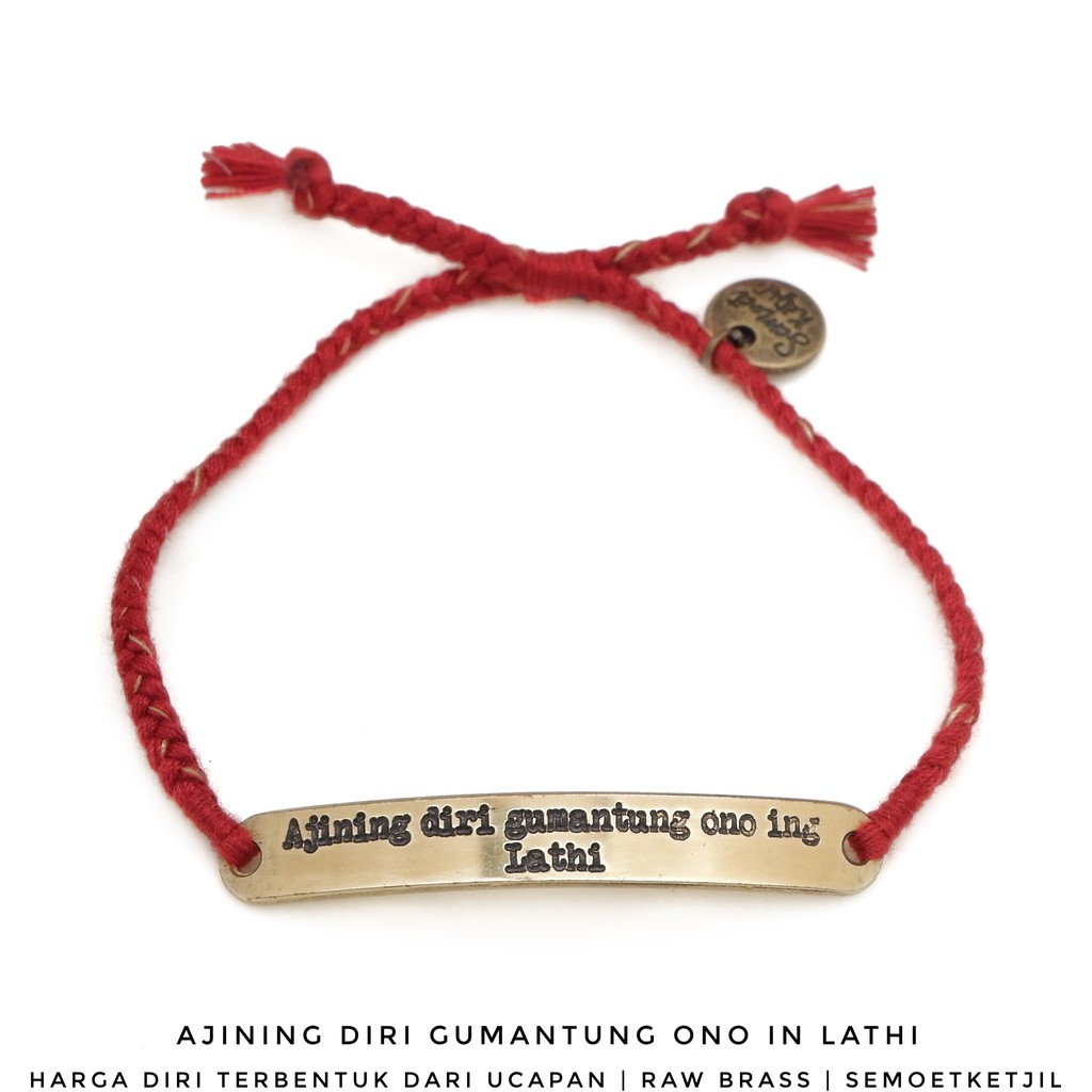 

Semoet Ketjil Gelang Bohemian Lathi Maroon