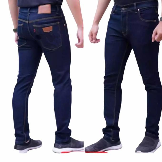 Celana Levis Jeans Panjang Pria Cowok Laki Dewasa Pensil Skinny Karet