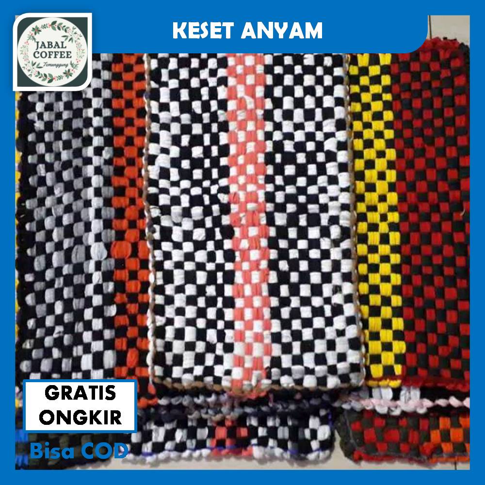 Keset Anyam Anti Slip Ukuran 40 X 60 Cm / Keset Kaki / Keset Kamar Mandi / Keset MurahJ60