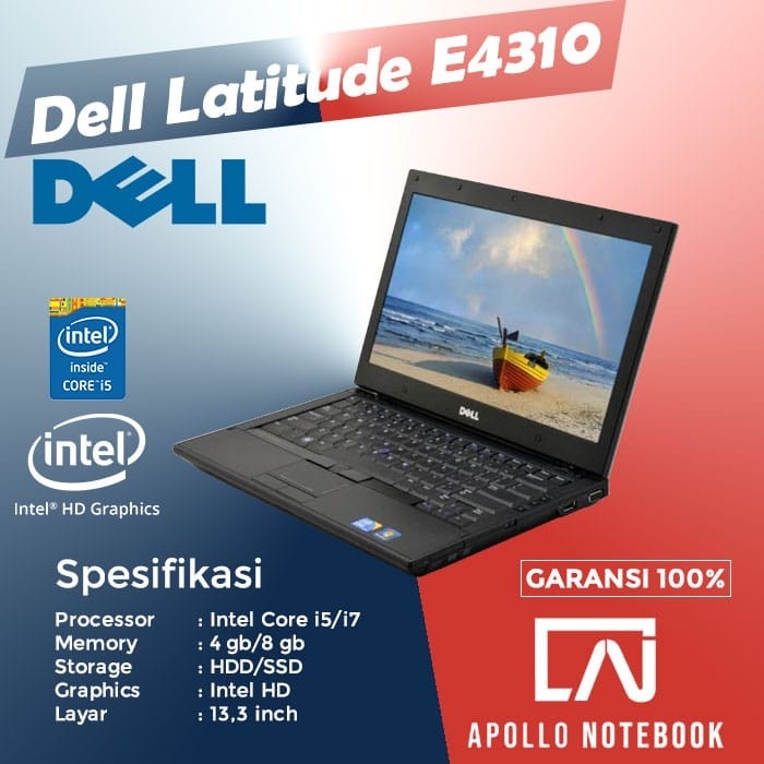 Laptop Dell Latitude E4310 Core i5 - Second Murah &amp; Bergaransi