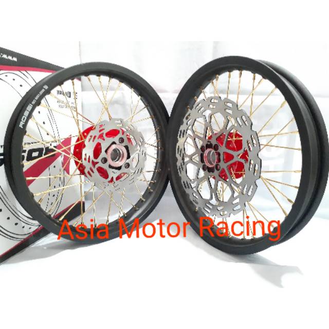 Paketan Velg Tromol Satria Fu 150 Set Jari Jari Satria fu Velg Rossi 185 215 ring 17 tapak lebar