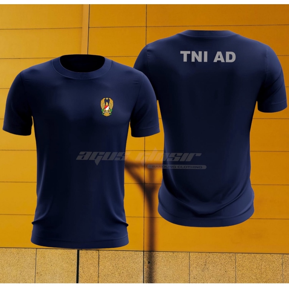 Kaos Jersey TNI AD Navy Blue / Kaos Olahraga Jersey TNI AD/ Kaos Jersey Dryfit TNI AD Navy BISA COD