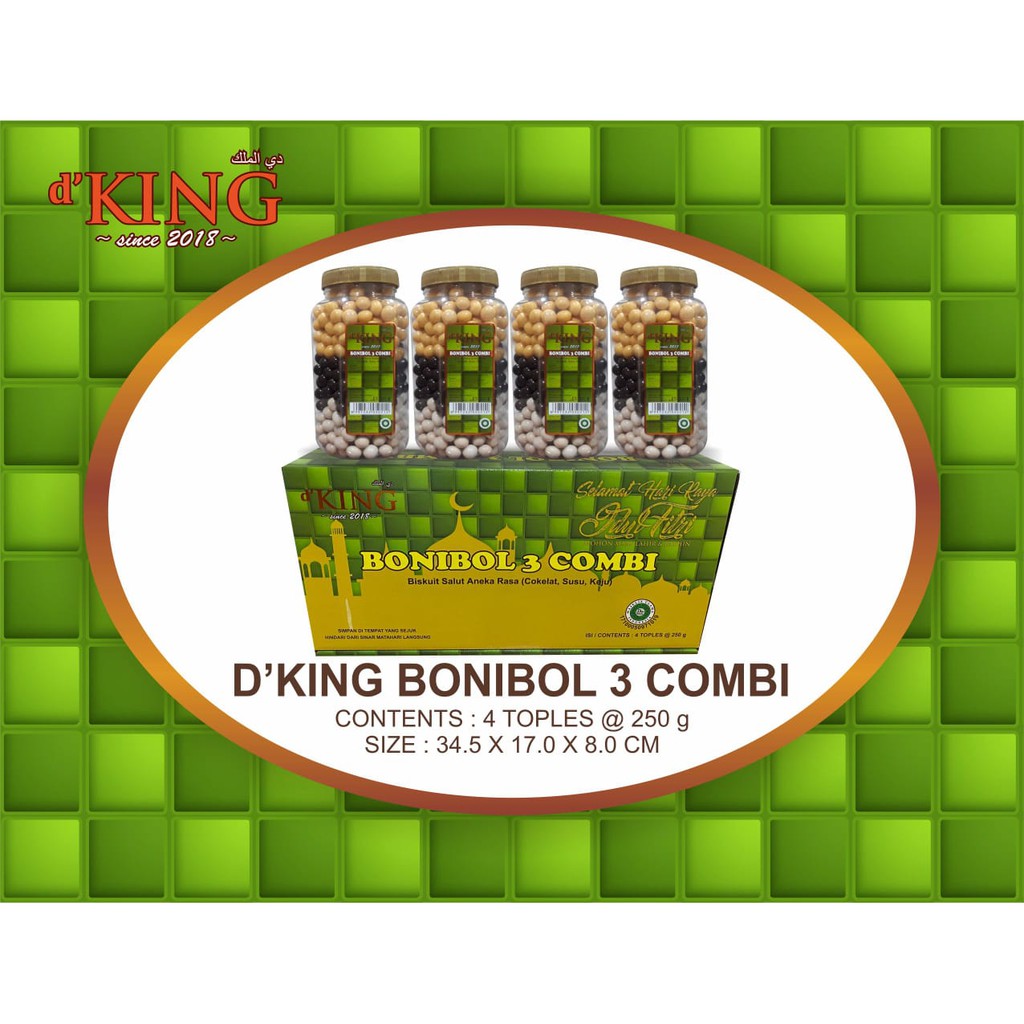 

D'King Bonibol 1 Kotak Isi 4 Toples 4 Varian