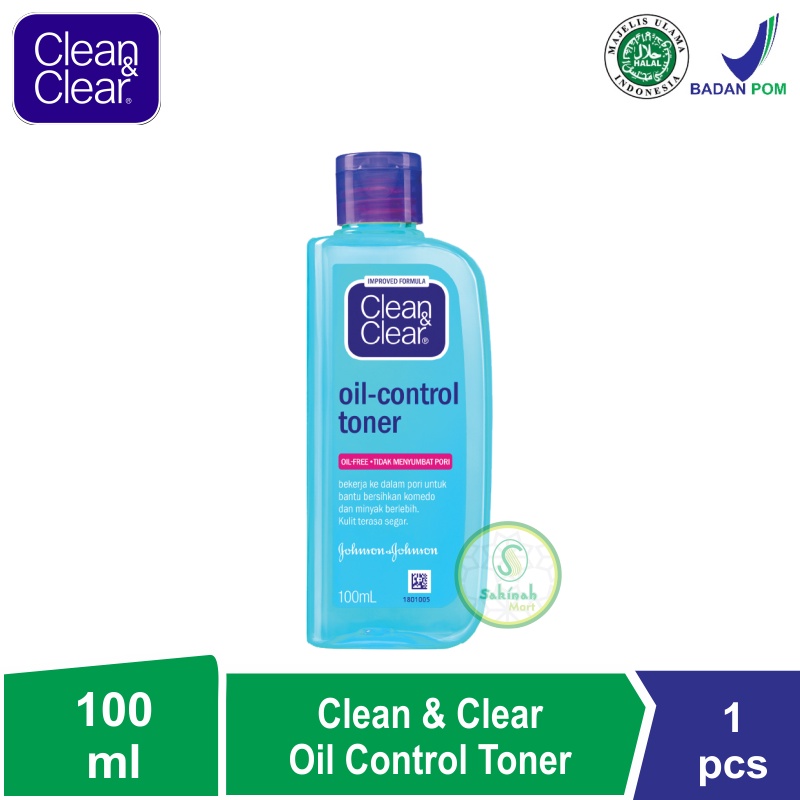 Clean &amp; Clear Oil Control Toner Perawatan Pembersih Penyegar Wajah 100ml