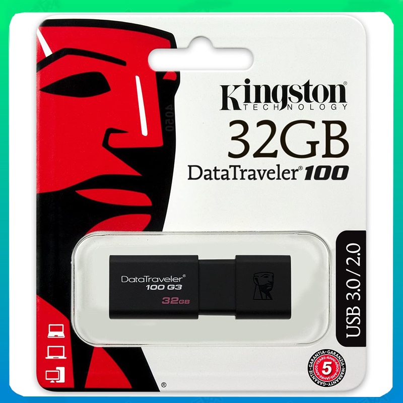 Kingston Flashdisk 32GB DT100 USB 3.0 - FLASH DISK 32 GB DT 100