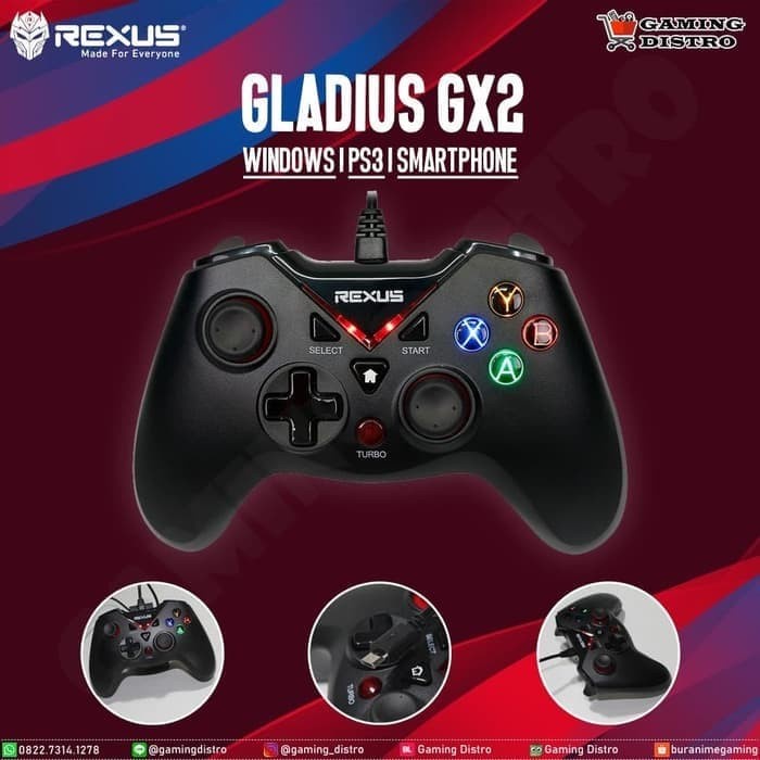 Gamepad Rexus Gladius GX2 - Stick Rexus Gladius GX2 Console - Joystick