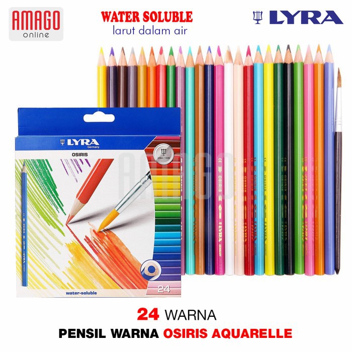 PENSIL WARNA LYRA OSIRIS AQUARELLE WATER SOLUBLE - 24 WARNA - 2531240