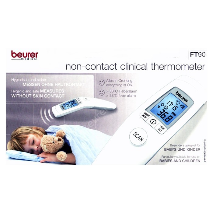 THERMOMETER BEURER FT-90 DIGITAL BAYI &amp; DEWASA FT90 NON CONTACT BEURER MEDICAL ONLINE MEDICALONLINE