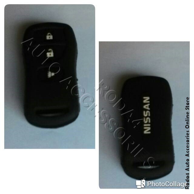 Silicon / Sarung Karet Kunci Mobil / Cover Remote Livina Black