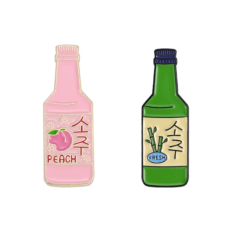 Bros Pin Desain Kartun Sake Gaya Korea Untuk Aksesoris Pakaian