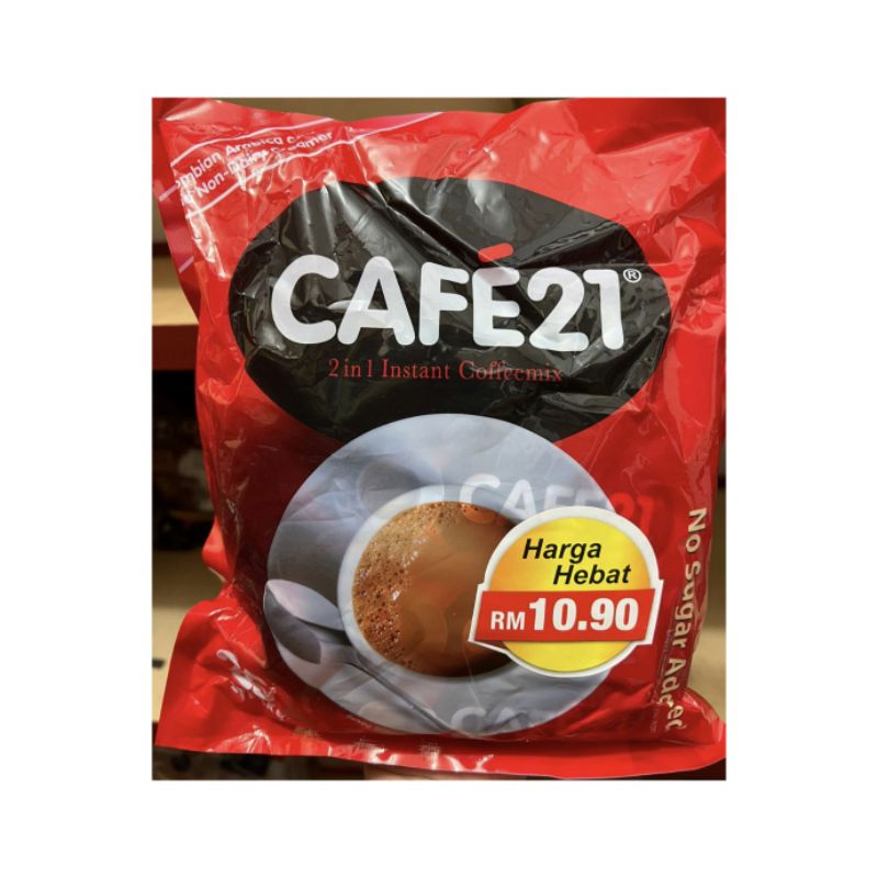 Jual Cafe 21 /Cafe21 Coffee instant Mix 2 in 1 No Sugar Added | Shopee ...