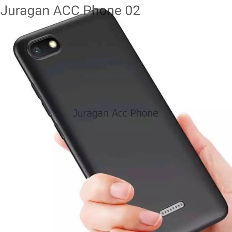Soft Case Blackmatte Xiaomi Redmi 6A Casing Silikon  Black Matte Hitam Polos Xiaomi Redmi 6A Murah T