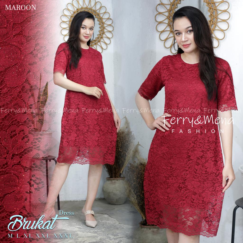 COD// MINI DRESS BROKAT TERBARU/ Kebaya Brokat/kebaya dress natal/ kebaya modern/kebaya dress terbar
