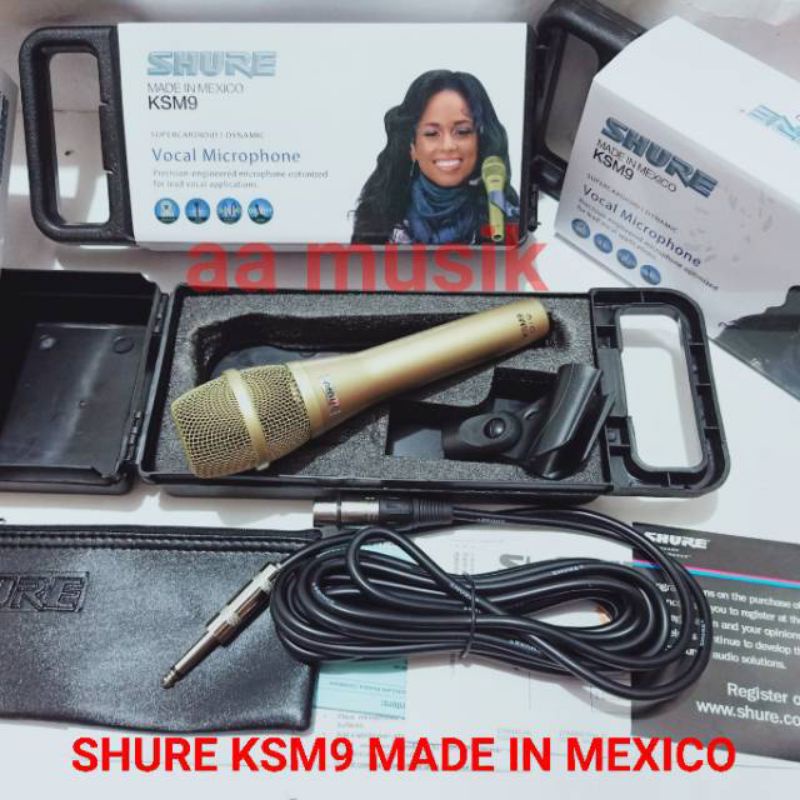MIC KABEL SHURE KSM9 PLUS KOPER DAN KABEL MIC KSM 9